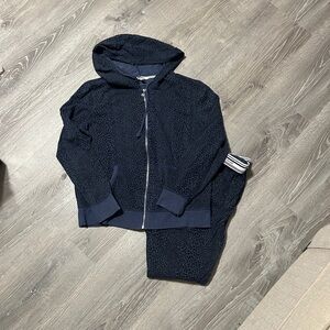 Victoria's Secret Navy Hooded Jacket and Sweatpants